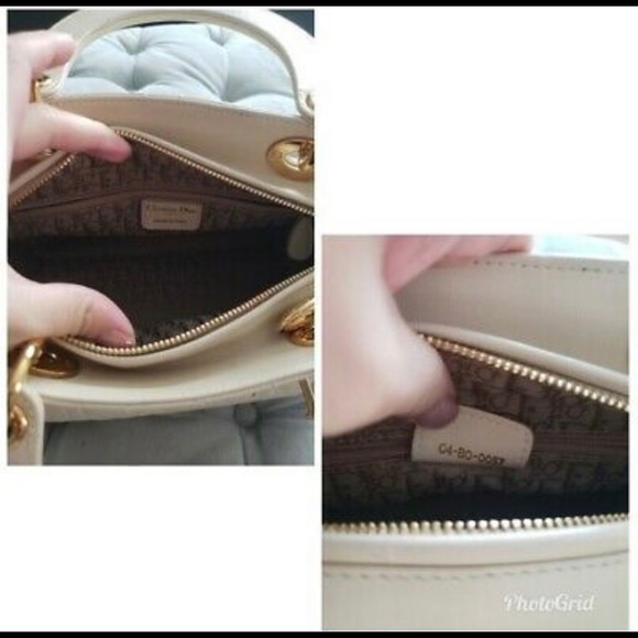 Authentic Christian Dior Lady Dior Yvory cream bag - Picture 8 of 8